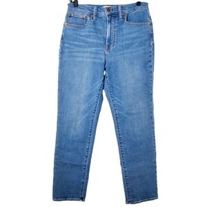 Madewell the Perfect Vintage Jeans in Washed Indigo Blue Stretch Denim‎ Size 28
